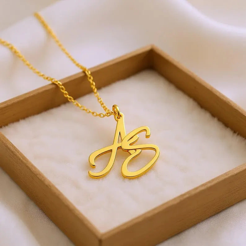 Two Initial Necklace