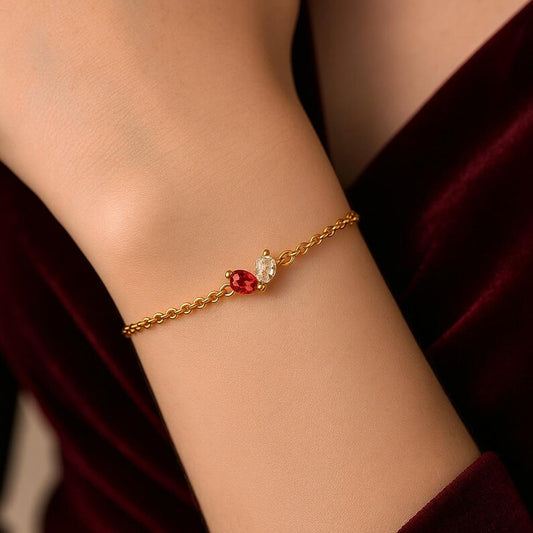 Double Birthstone Bracelet