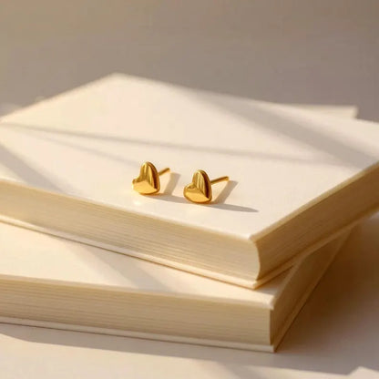 Bubble Heart Stud Earring
