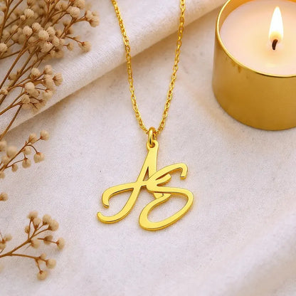 Two Initial Necklace