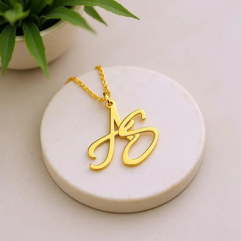 Two Initial Necklace