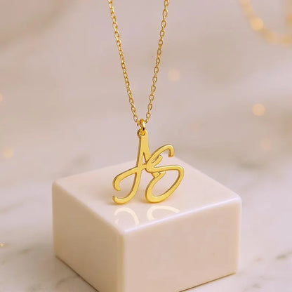 Two Initial Necklace