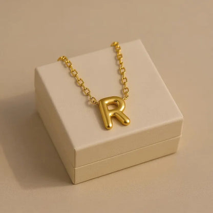 Bubble Initial Necklace