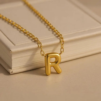 Bubble Initial Necklace