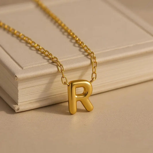 Bubble Initial Necklace