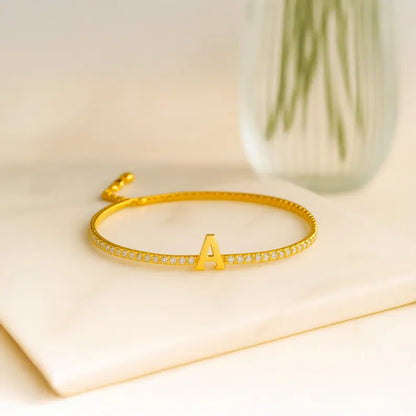 Tennis Initial Bracelet