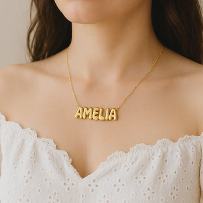 Bubble Name Necklace