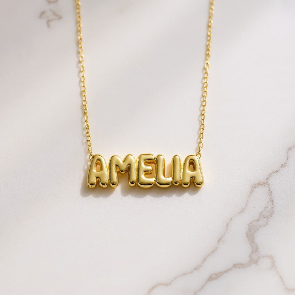Bubble Name Necklace