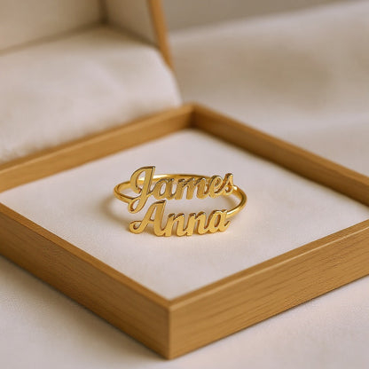 Couple Name Ring