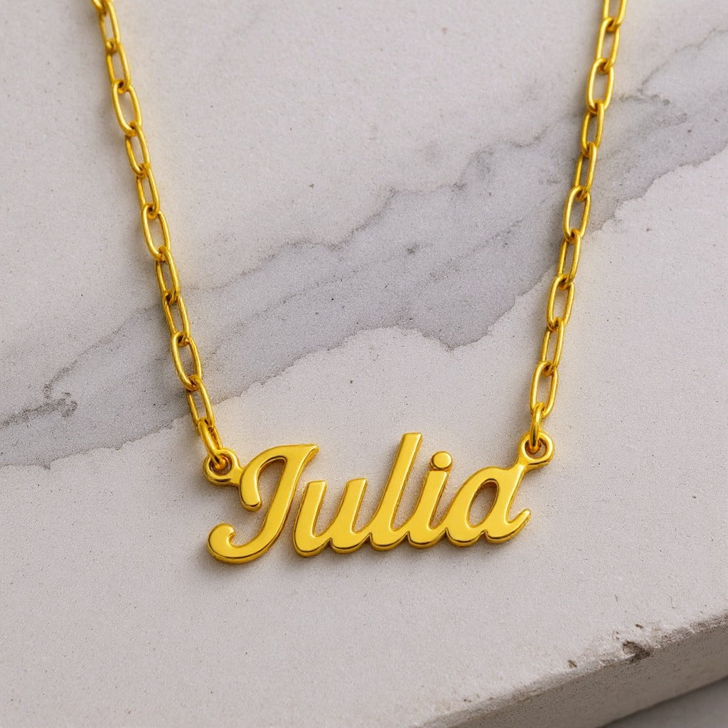 Paperclip Chain Name Necklace