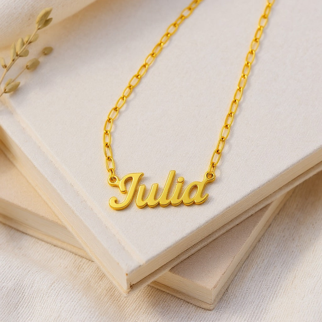 Paperclip Chain Name Necklace