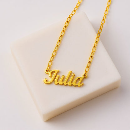 Paperclip Chain Name Necklace